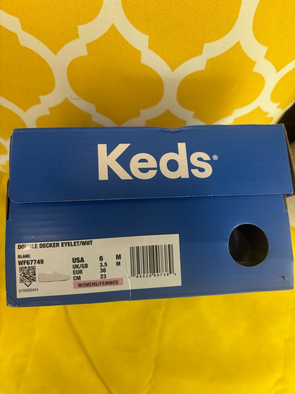 Keds Blue Branded Shoe Box with White Logo - Picture 2 of 2